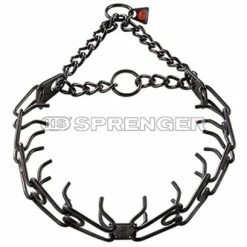 Ruffdog Sports HermSprenger Stainless Steel Ultra Plus Prong Black, 2 Rings