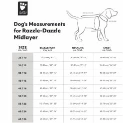 Ruffdog Sports Hurtta Razzle-Dazzle Midlayer Reversible Coat 30% Off -Collections Sales Shop Razzle Dazzle midlayerSIZECHART 1024x1024