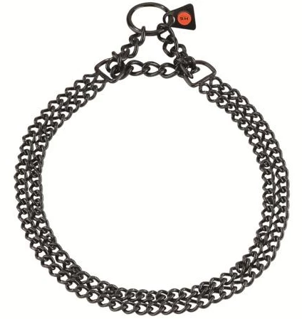 Ruffdog Sports HermSprenger, Martingale, Black, Twin Row, 2mm 1 Ruffdog Sports HermSprenger, Martingale, Black, Twin Row, 2mm